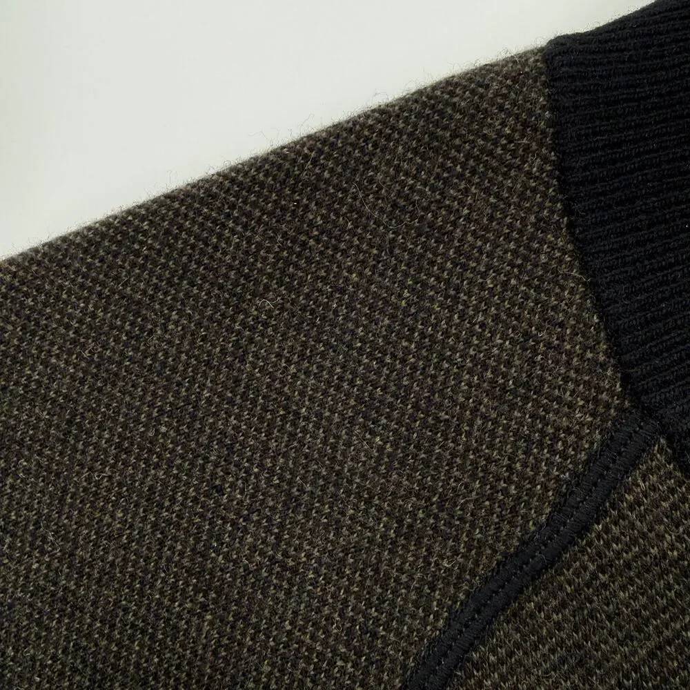 Banana Republic Mens Wool Birdseye Sweater Bomber Jacket Size XL